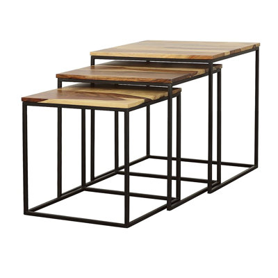 Ensemble de 3 tables gigognes