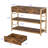 Console Table With Drawer Shelves Narrow Entryway Table With Storage Metal Frame Sofa Table