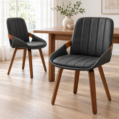 Chaise rembourrée en similicuir Kelham 