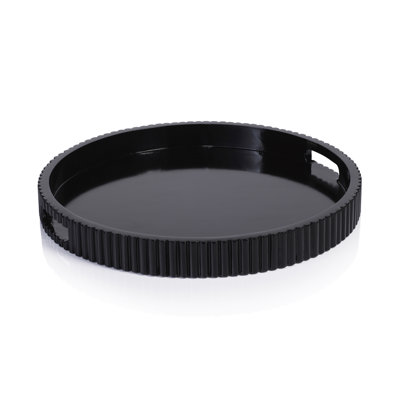 Ribbed Round Serving Tray