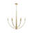 Jheni Six-Light Brushed Gold Chandelier-127380296-130774069