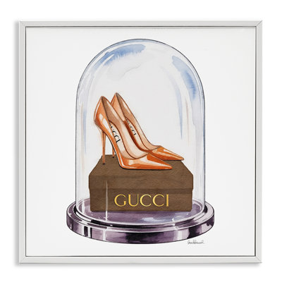 Satin Heels in Bell Jar, estampe numérique, design par Amanda Greenwood