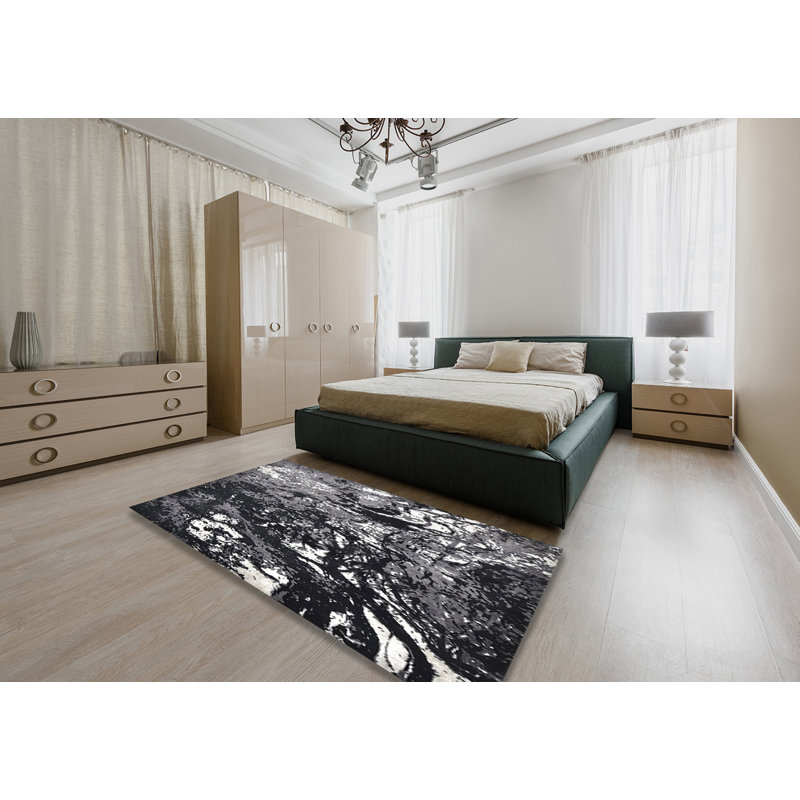 Tapis abstrait gris, Rectangle 5 pi x 8 pi