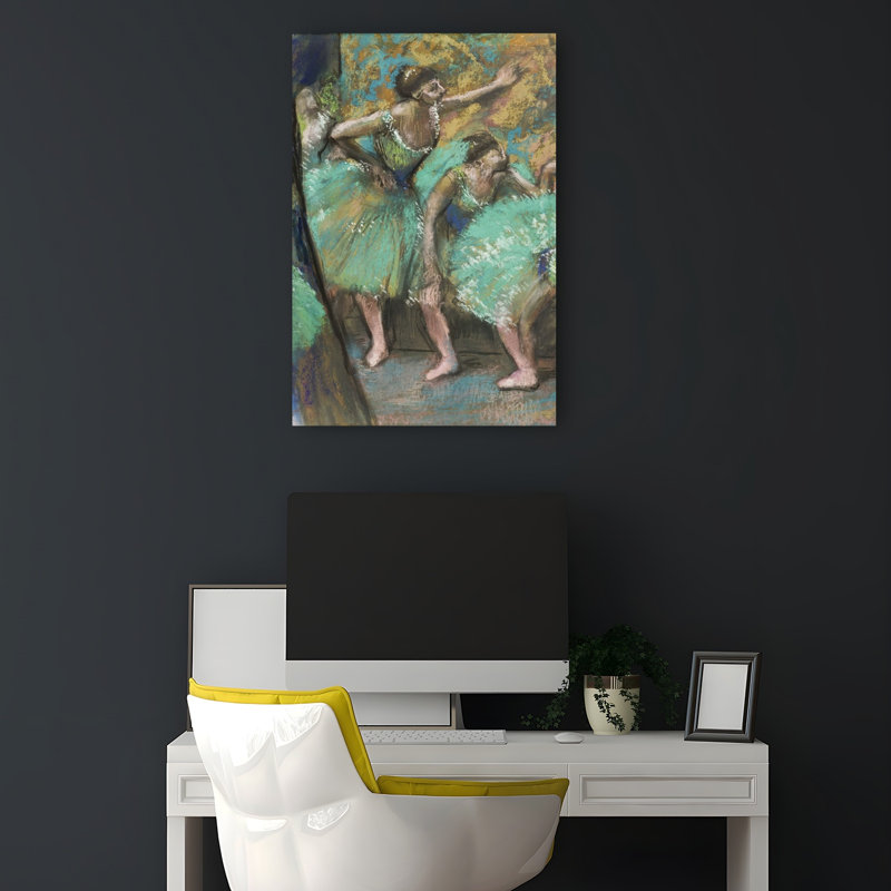 Danseuses, 1898 Impression d'art mural abstrait contemporain impressionniste, H 18 po x l 12 po