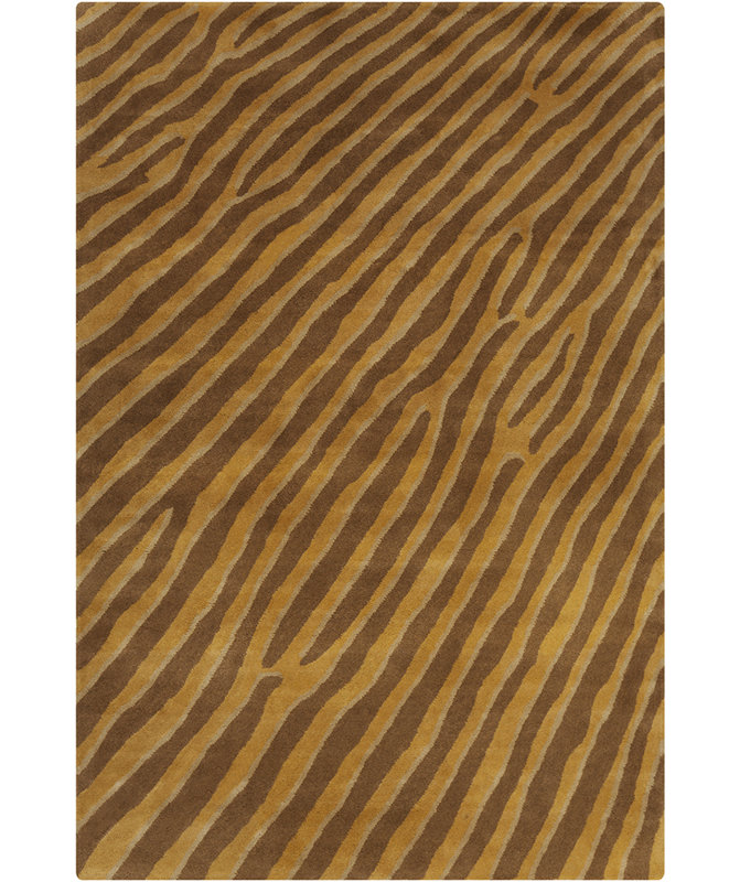 Tapis à rayures abstraites en laine touffeté à la main Ailey, 8 pi x 10 pi