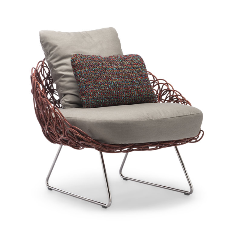 Noodle Chair, Spectrum Dove, Red