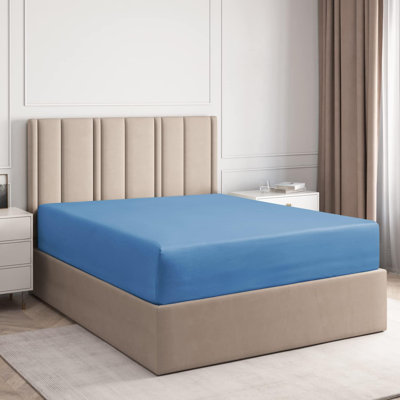 Fitted Sheet Only, Ultra Soft Cooling Bed Sheet, Breathable Hotel Luxury Bedding, Deep Pocket 8–16 Inch Mattress Fit