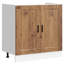 vidaXL Sink Base Cabinet Engineered wood Medium Adjustable Feet-478225342-478225330