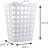 Flex Hamper With V-Shaped Dual Handles, Pack Of 1, Carrying Comfort And Strength, Two Bushel Capacity Holds Up To 3 Loads Of Laundry, Fully Ventilated, White