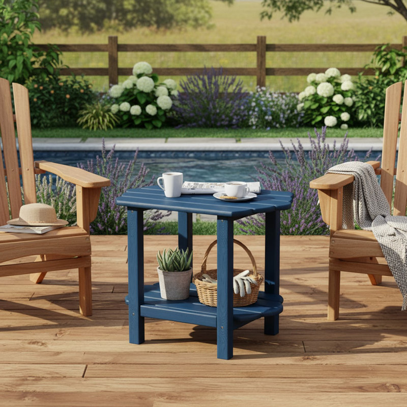 Rectangular Outdoor Side Table , 17.72cm cm W 23.82cm cm D