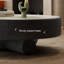 Modern round natural stone coffee table set