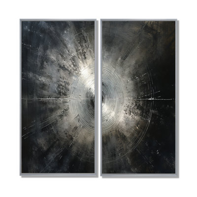 Music Cymbals Resonance Metallic Silver - Silver Wall Art