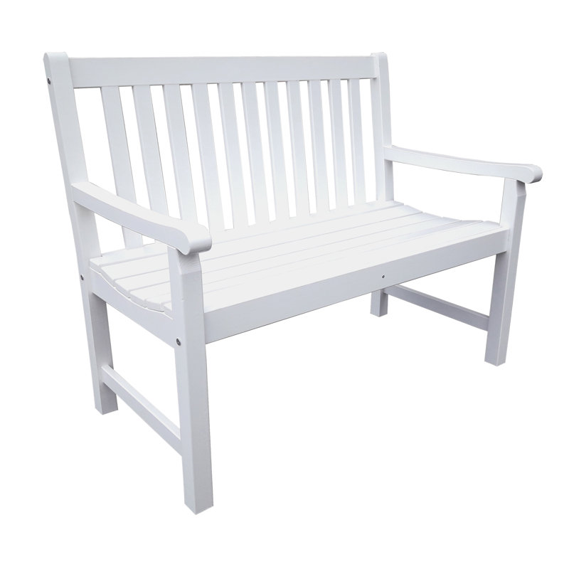 Ardlow Solid Wood Pine Outdoor Bench, H91 x W109 x D64cm