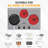 Three-Burner Portable Electric Ceramic Stove