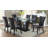 Sabellanni Oval Glass Top Dining Table
