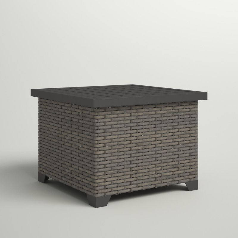 Romford Square Metal Outdoor Side Table