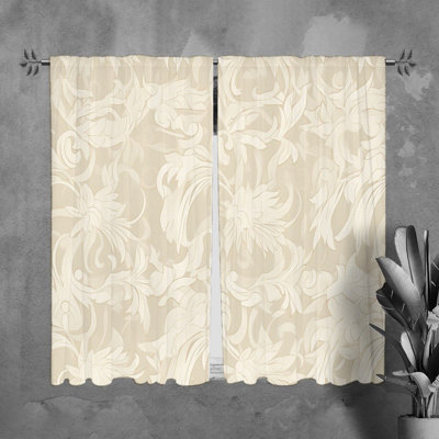 Rideaux à motif floral - 6092