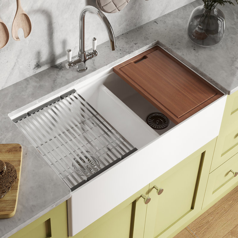 Ruvati 33 pouces Fireclay Workstation
