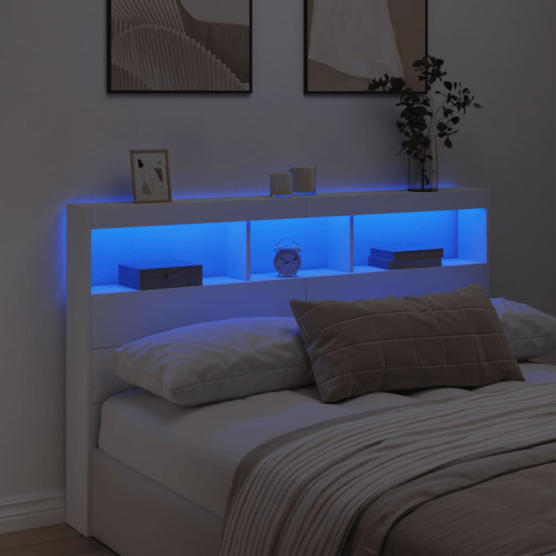 Cedria Headboard, Kingsize - 160 x 200 cm, White