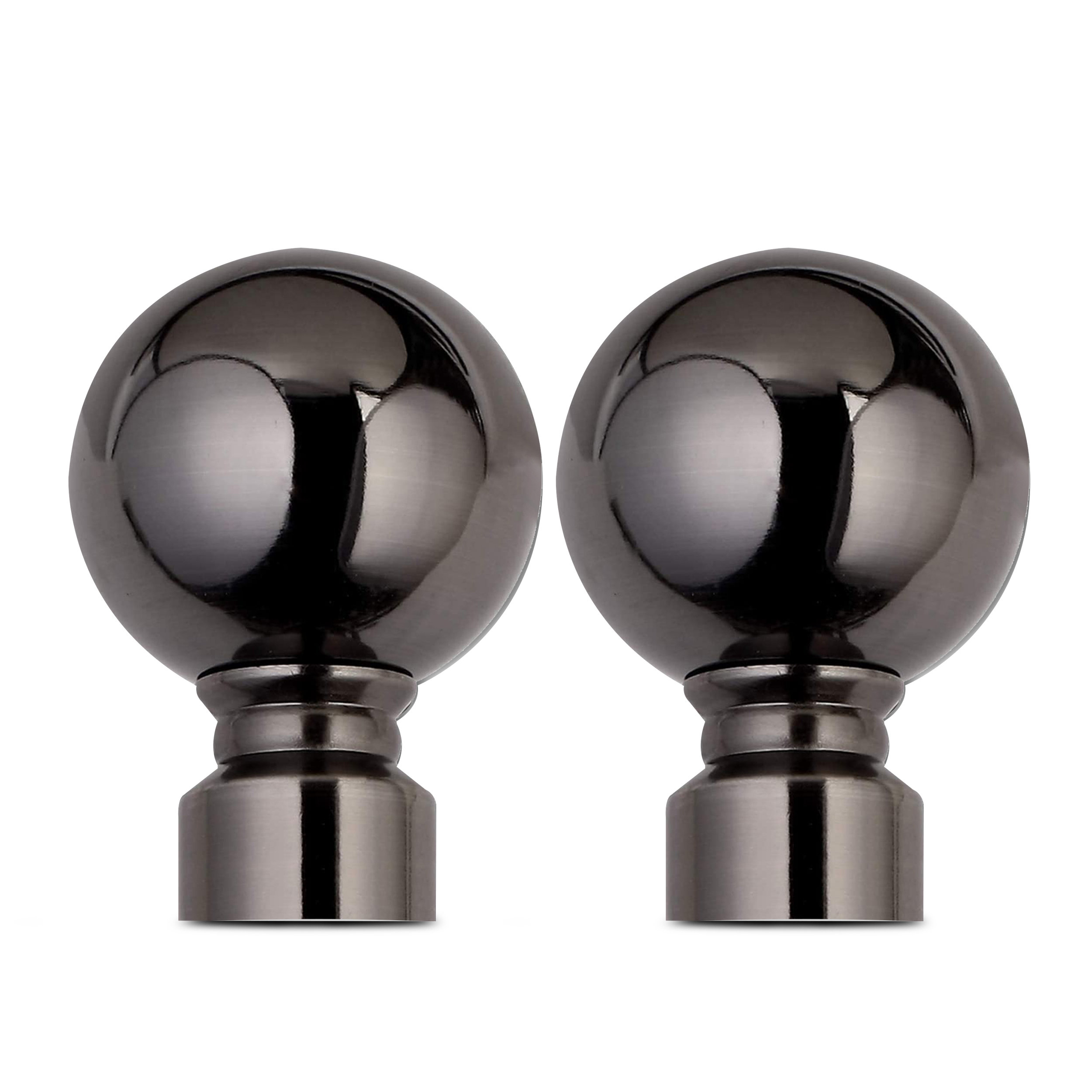 Marlow Home Co. Heavy-Duty Adjustable Curtain Pole with Finials