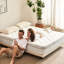Matelas pleine grandeur, 12 pouces avec mousse à mémoire de forme et ressorts ensachés, fermeté moyenne pour le confort, bords renforcés, refroidissement convenant aux lits standard,