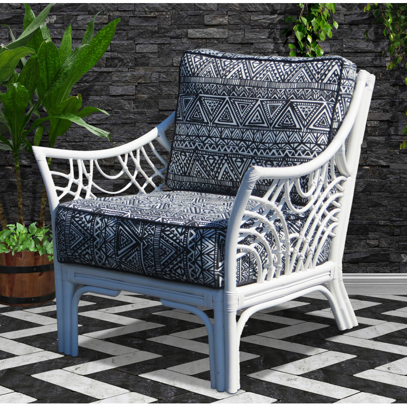 Fauteuil large 33 po Rainey, Colvert pablo, blanc
