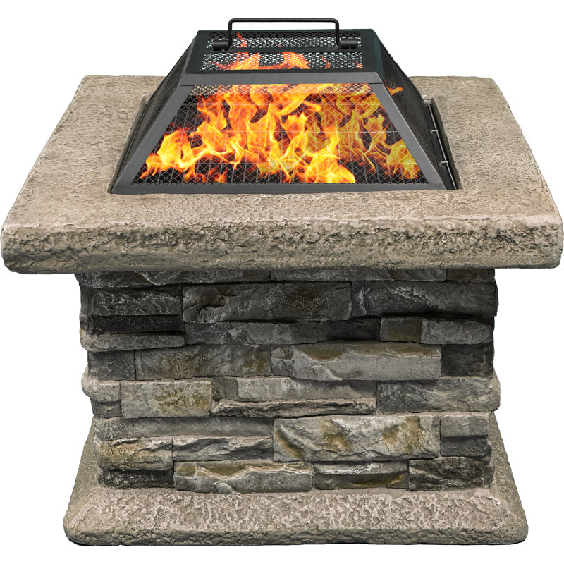 Wilibald Square Stone Fire Pit