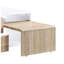 Table basse moderne blanche ultrabrillante avec rangement fonctionnel et style contemporain