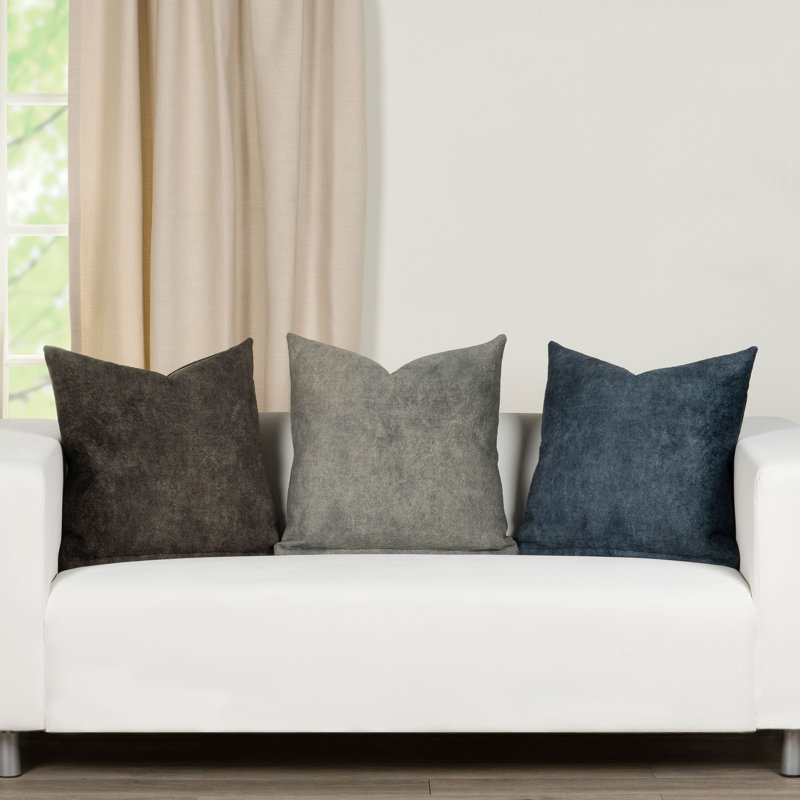 Reversible Throw Pillow, 19" x 19", White