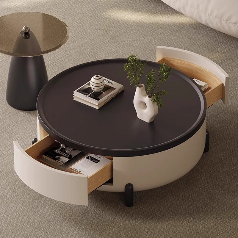 Table basse ronde de luxe légère