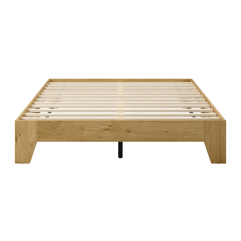 Lit plateforme en bois avec lattes, Double