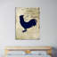 « coq silhouette 2 » par kimberly allen, impression sur toile tendue-20027125