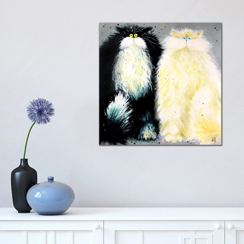 Mr And Mrs by Kim Haskins - Wrapped Canvas Print, 45.72 cm H x 45.72 cm W x 3.175 cm D