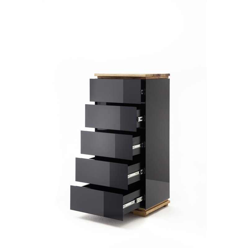 Dacian chest of drawers, Black