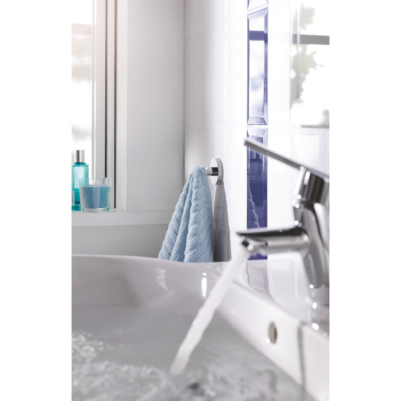 Essentials Wall Mounted Robe Hook, Matte Black