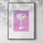 Neon Martini Framed Print - Solid Wood-820815516
