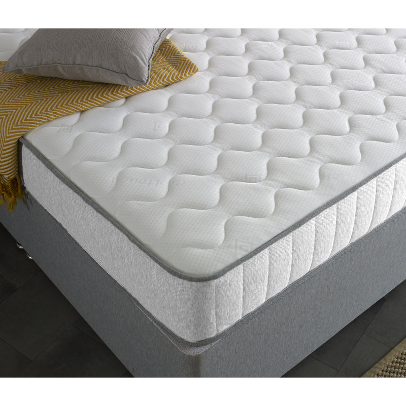 Brevyn Victoria White Castle Hybrid Spring And Memory Fibre Mattress, Small Double (4')