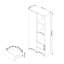 Austi 180cm H x 80cm W Standard Bookcase