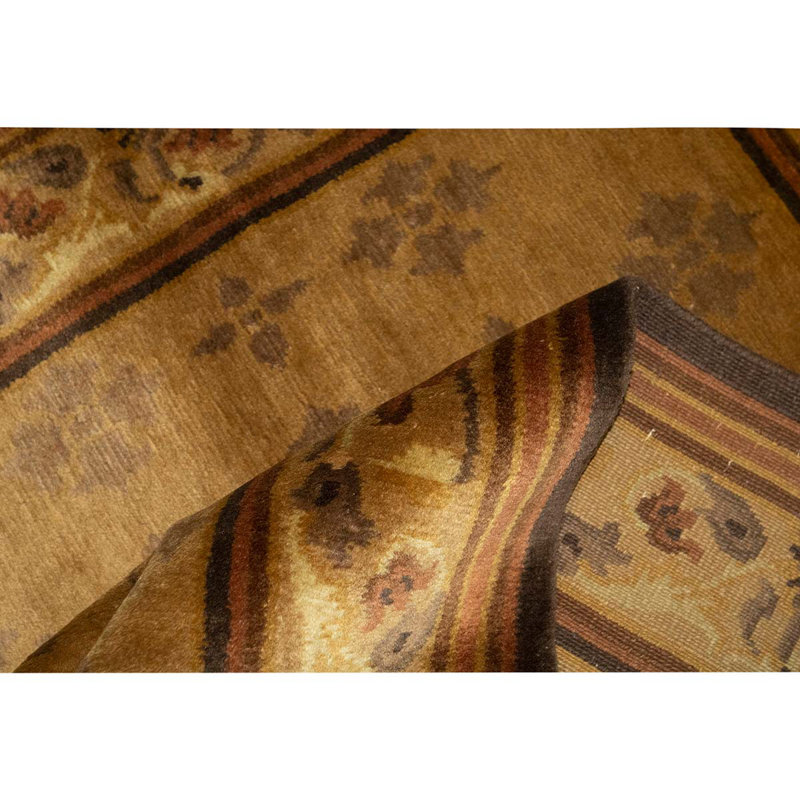 Wool Oriental Area Rug in Brown