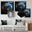 «Earth Lights From Space I» - reproduction d'art en métal-847613512