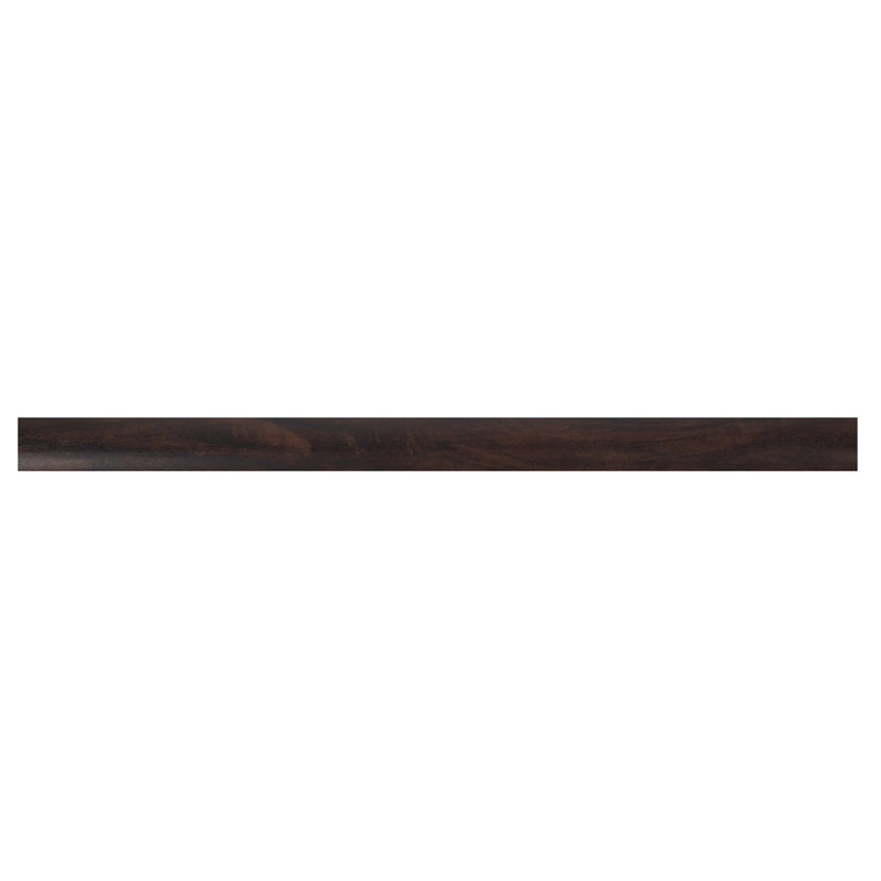 0.26 in. T x 94 in. L x 1.77 in. W Luxury Vinyl Flooring Trim End Cap, Midnight Walnut