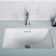 Elavo Ceramic Rectangular Undermount Bathroom Sink with Overflow