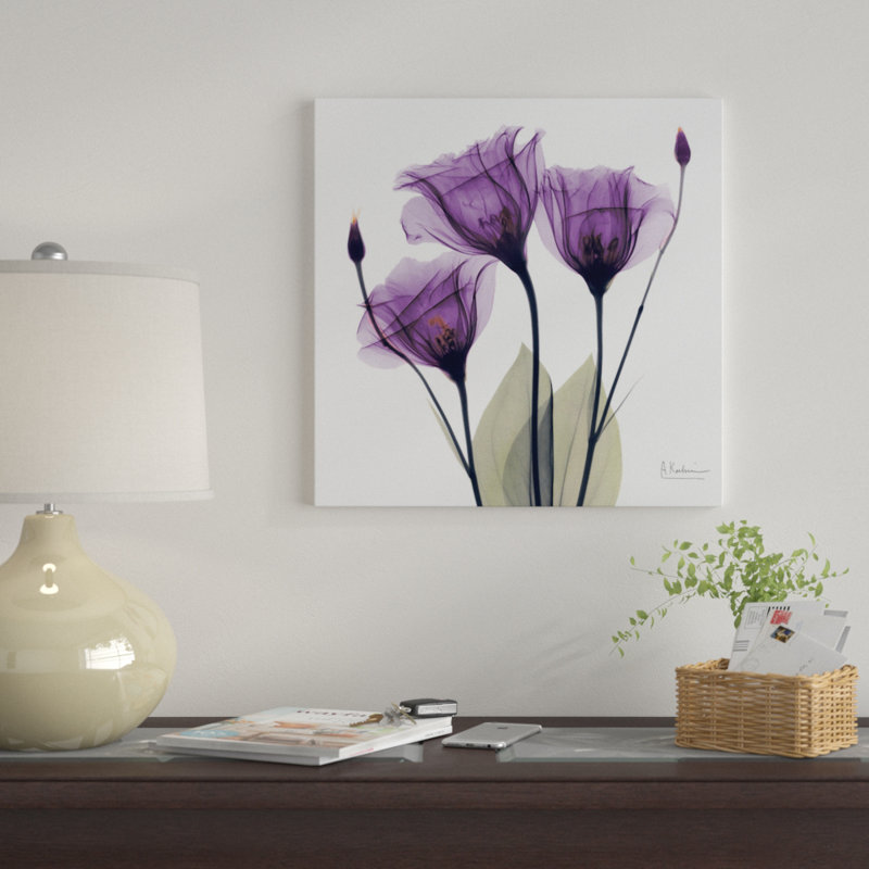 «Gentian Hope», impression sur toile, H 12 po x l 12 po x P 1,5 po, Pas de tapis, Toile avec cadre doré