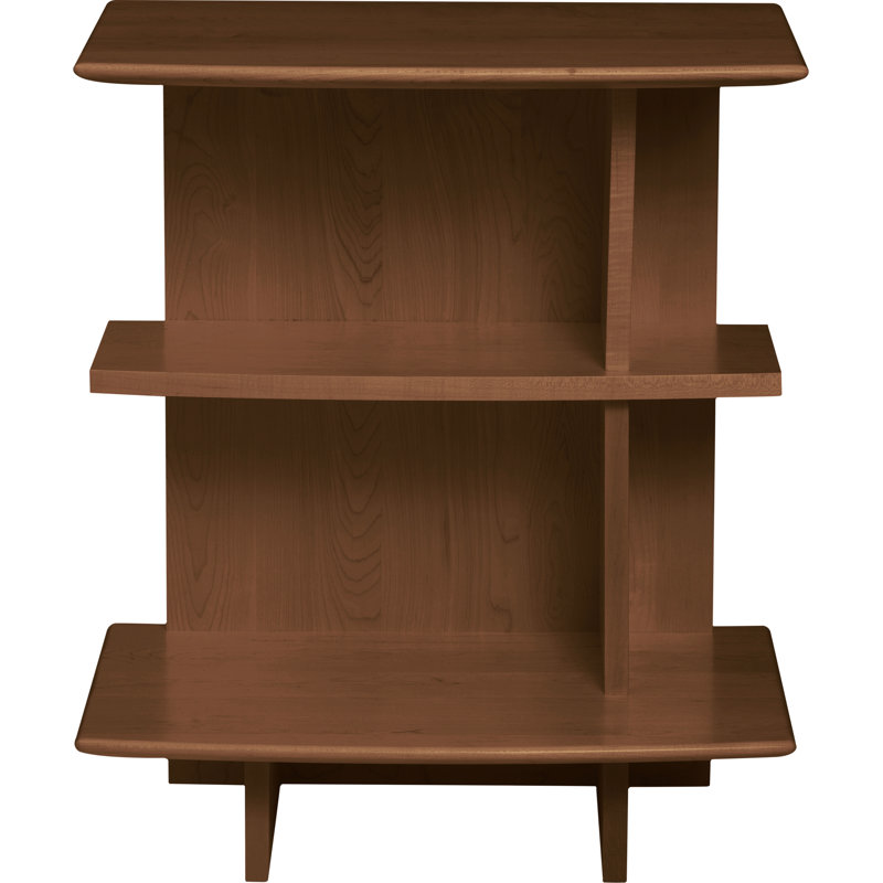 Sarah 15.5'' W Solid Wood Nightstand, Saddle Cherry
