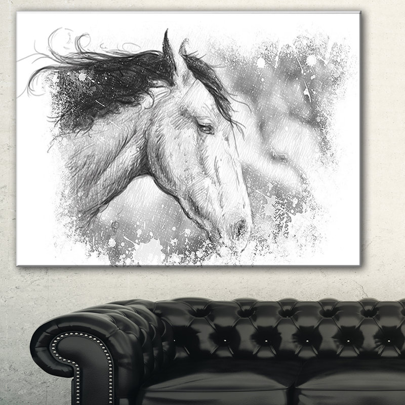 «Horse Horse Art», impression sur toile tendue, H 20 po x l 20 po x P 1 po