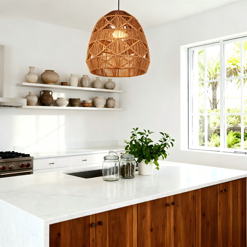 Braylen - Light Rattan Chandelier Dimmable