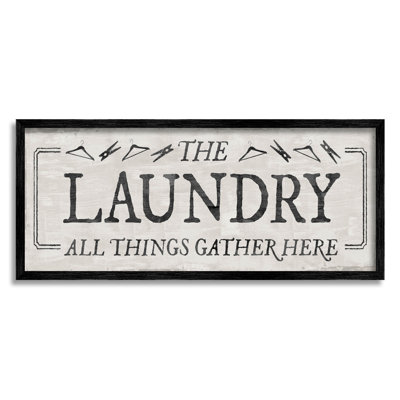 " Laundry All Things Gather Here Phrase " by Natalie Carpentieri