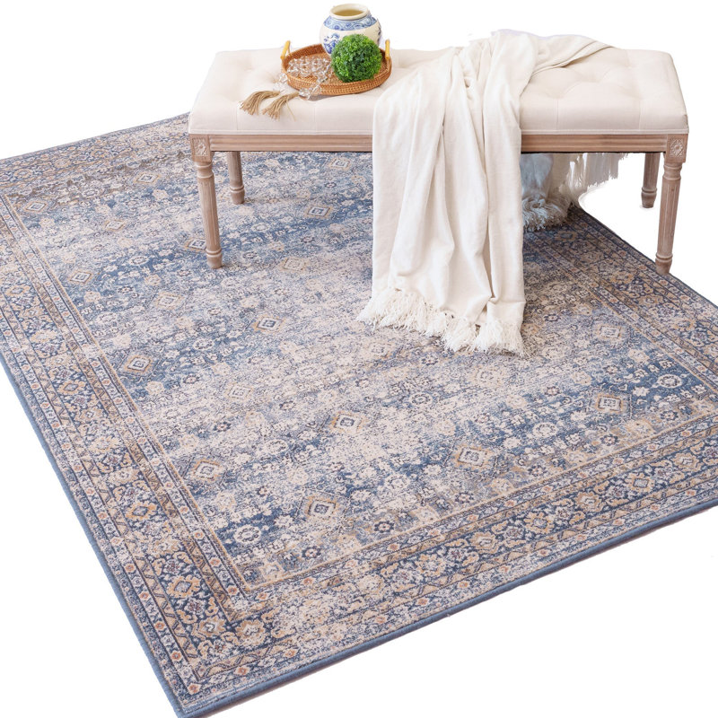 Marsida Performance Wool Oriental Indoor Rug, Rectangle 3'11" x 5'6"