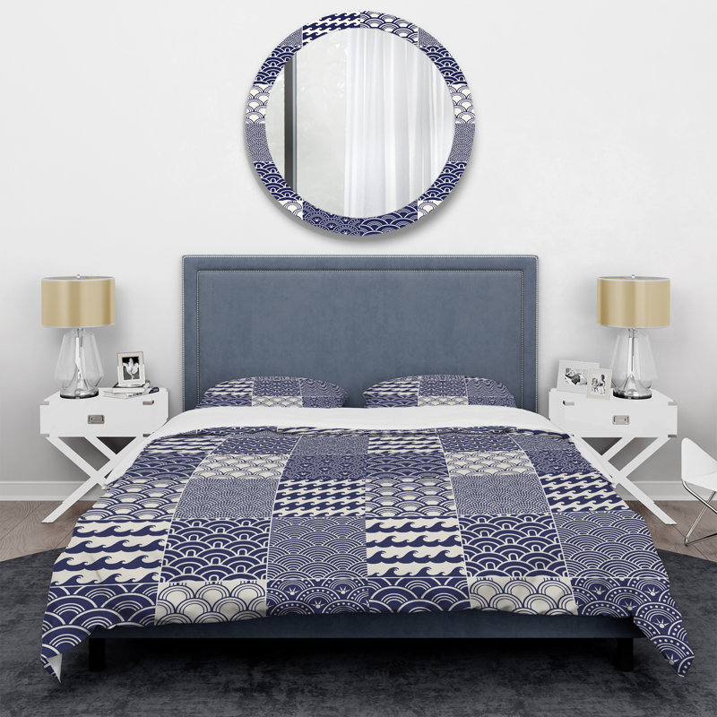 Ensemble de housse de couette Vintage Beige Minimalisme, Housse de couette double / grand et 2 taies