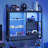 LED Gaming Floating Shelves With Adjustable Glass Shelves, Industrial Wall Mounted Display Rack With USB-Powered Ambient Lights, Durable Pipe Design For Home And Office Decor